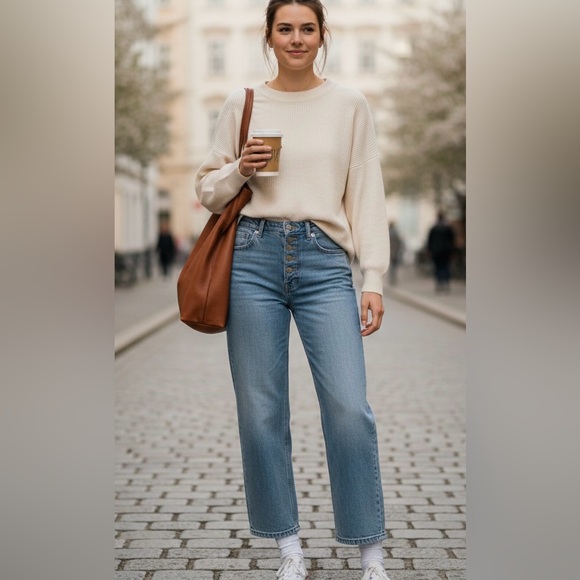 Everlane Denim - Everlane Women’s Classic Light Blue High Jeans 
Size: 27